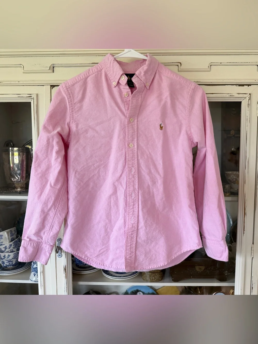 Ralph Lauren Light Pink Button-Down Oxford Shirt